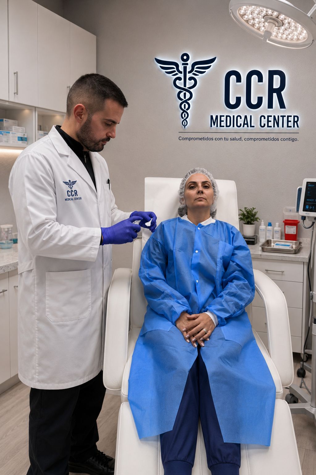Dr. Hernandez providing patient care